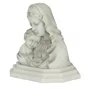 Imagem Busto Nossa Senhora com Menino Jesus em Mármore - 17cm Madona