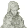Imagem Busto Nossa Senhora com Menino Jesus em Mármore - 17cm Madona