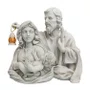 Imagem Busto Sagrada Família em Mármore - 24 cm