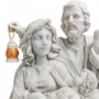 Imagem Busto Sagrada Família em Mármore - 24 cm