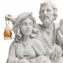 Imagem Busto Sagrada Família em Mármore - 24 cm