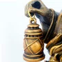 Imagem Busto Sagrada Família em Mármore com Pintura em Bronze - 25 cm