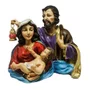 Imagem da Sagrada Família Busto com Lampião de Resina Nacional - 23cm