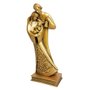 Imagem da  Sagrada Família Estilizada em Mámore com Pintura Bronze - 24 cm