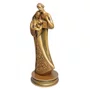 Imagem da  Sagrada Família Estilizada em Mámore com Pintura Bronze - 33 cm