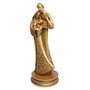 Imagem da  Sagrada Família Estilizada em Mámore com Pintura Bronze - 33 cm