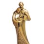 Imagem da  Sagrada Família Estilizada em Mámore com Pintura Bronze - 33 cm
