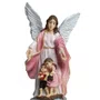 Imagem de Anjo da Guarda Rosa de Resina Nacional - 13 cm