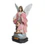 Imagem de Anjo da Guarda Rosa de Resina Nacional - 13 cm