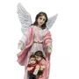 Imagem de Anjo da Guarda Rosa de Resina Nacional - 20 cm