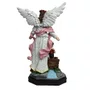 Imagem de Anjo da Guarda Rosa de Resina Nacional - 27 cm