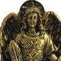 Imagem de Arcanjo São Gabriel de Resina Nacional com Pintura em Bronze - 15 cm