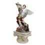 Imagem de Arcanjo São Miguel com Pedestal de Resina Nacional - 73 cm