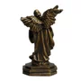 Imagem de Arcanjo São Miguel de Resina Nacional Pintura Bronze Velho - 16 cm