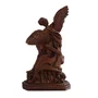 Imagem de Arcanjo São Miguel Resina Efeito Madeira - 30 cm
