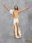 Imagem de Cristo Ressuscitado de Parede de Resina Nacional -  53 cm