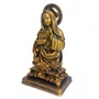 Imagem de Imaculado Coração de Maria de Mármore com Pintura em Bronze - 22 cm