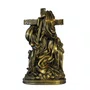 Imagem de Jesus Decido da Cruz de Mármore com Pintura Bronze - 31 cm