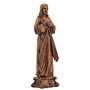 Imagem de Jesus Misericordioso de Resina Nacional Efeito Madeira - 57 cm