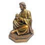 Imagem de Mármore São José Menino Jesus Colo Bronze 22cm