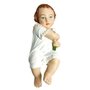 Imagem de Menino Jesus de Resina Nacional com Veste Branca - 26 cm