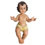 Imagem de Menino Jesus Veste Amarela de Resina Nacional - 38 cm
