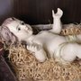 Imagem de Menino Jesus Veste Amarela de Resina Nacional - 38 cm