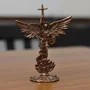 Imagem de Metal Arcanjo São Miguel Bronze - 11 cm