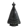 Imagem de Metal de Nossa Senhora Aparecida Prata Envelhecido - 8 cm