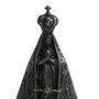 Imagem de Metal de Nossa Senhora Aparecida Prata Envelhecido - 8 cm