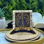 Imagem de Metal Nicho Nossa Senhora Aparecida Dourado Mesa