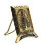 Imagem de Metal Nicho Nossa Senhora Aparecida Dourado Mesa