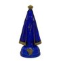 Imagem de Nossa Senhora Aparecida Azul em Acrílico sem Base - 11 cm