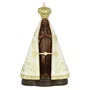 Imagem de Nossa Senhora Aparecida Bandeira Marfim de Resina Nacional - 20 cm