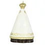 Imagem de Nossa Senhora Aparecida Bandeira Marfim de Resina Nacional - 20 cm