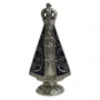 Imagem de Nossa Senhora Aparecida Dupla Azul Metal - 9 cm