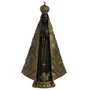 Imagem de Nossa Senhora Aparecida em Mármore com Pintura em Bronze - 66 cm