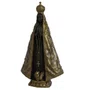 Imagem de Nossa Senhora Aparecida em Mármore com Pintura em Bronze - 66 cm