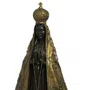 Imagem de Nossa Senhora Aparecida em Mármore com Pintura em Bronze - 66 cm