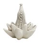 Imagem de Nossa Senhora Aparecida Flor de Lotus de Mármore - 7 cm