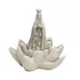 Imagem de Nossa Senhora Aparecida Flor de Lotus de Mármore - 7 cm