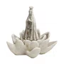 Imagem de Nossa Senhora Aparecida Flor de Lotus de Mármore - 7 cm