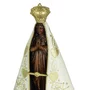 Imagem de Nossa Senhora Aparecida Manto Marfim - 15 cm