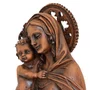 Imagem de Nossa Senhora da Divina Providência Resina Efeito Madeira - 30 cm