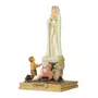 Imagem de Nossa Senhora de Fátima com Pastores de Resina Importada - 22 cm