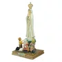 Imagem de Nossa Senhora de Fátima com Pastores de Resina Importada com Coroa - 22 cm
