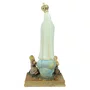 Imagem de Nossa Senhora de Fátima com Pastores de Resina Importada com Coroa - 22 cm