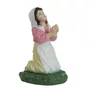 Imagem de Nossa Senhora de Fátima com Pastores de Resina Nacional com Coroa - 29 cm