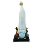 Imagem de Nossa Senhora de Fátima com Pastores Resina Nacional com Coroa - 42 cm