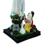 Imagem de Nossa Senhora de Fátima com Pastores Resina Nacional com Coroa - 42 cm